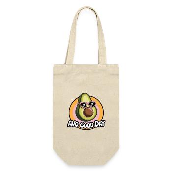 Avo Good Day – Funny Avocado Cartoon - Gift Bag for Bottles - nature - Front