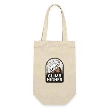 Climb Higher – Motif extérieur de la chèvre de montagne - Sac à bouteille - nature - Devant