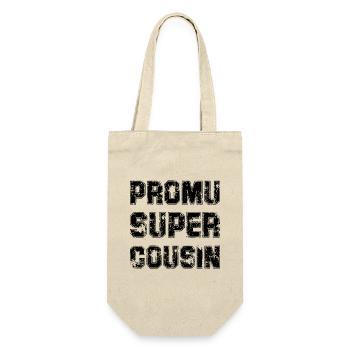 Promu Super Cousin Cadeau Rigolo Homme Cousin - Sac à bouteille - nature - Devant