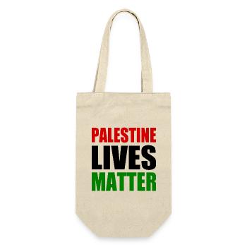 palestine lives matter - Geschenkbeutel für Flaschen - Natur - Vorne