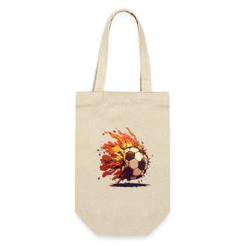 Ballon in Flammen - Geschenkbeutel für Flaschen - Natur - Vorne