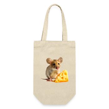 Souris au fromage - Sac à bouteille - nature - Devant