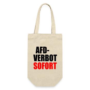 Afd verbot sofort - Geschenkbeutel für Flaschen - Natur - Vorne