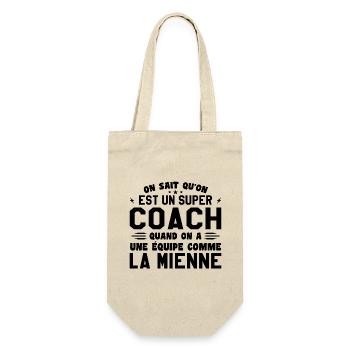We know that we are a great coach - Gift Bag for Bottles - nature - Front