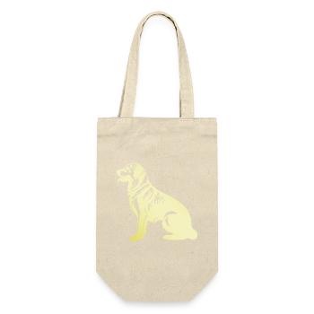 Golden Retriever Dog Silhouette - Gift Bag for Bottles - nature - Front