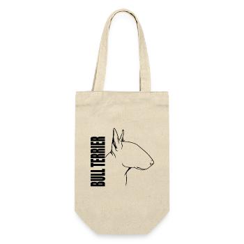 Bull Terrier Profile Dogs Dog Wilsigns - Gift Bag for Bottles - nature - Front