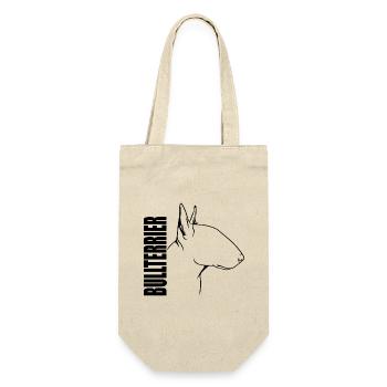 Bull Terrier Profile Dogs Dog Wilsigns - Gift Bag for Bottles - nature - Front