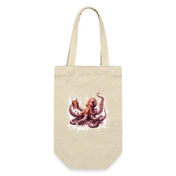 Octopus Beer Funny - Gift Bag for Bottles - nature - Front
