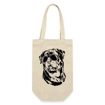 ROTTWEILER cool sunglasses dog dogs Wilsigns - Gift Bag for Bottles - nature - Front