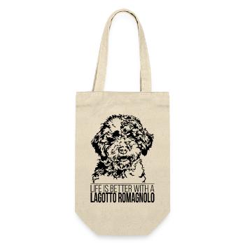 Lagotto Romagnolo la vie est meilleure Chiens Wilsigns - Sac à bouteille - nature - Devant