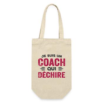 I'm a coach who rips humor gift - Gift Bag for Bottles - nature - Front