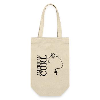 American Curl Profile Cat Cat Wilsigns - Gift Bag for Bottles - nature - Front