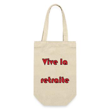 RETRAITE. RETRAITE. RETRAITEE. RETRAITE. COLLEGUE - Sac à bouteille - nature - Devant