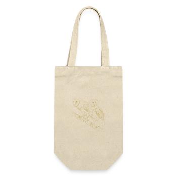 Illustrated designs with owls - Gift Bag for Bottles - nature - Front
