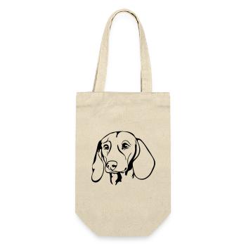 DACKEL DACHSHUND Teckel hunting dogs Wilsigns - Gift Bag for Bottles - nature - Front