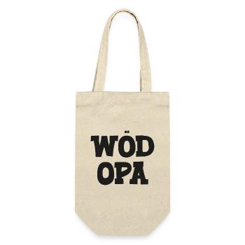Wöd Opa Österreich Oma tolle Oma beste Oma - Geschenkbeutel für Flaschen - Natur - Vorne