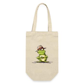 Cool frog with hat - Gift Bag for Bottles - nature - Front