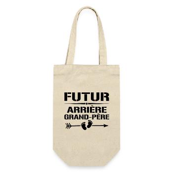 Great-grandfather For future great-grandfather - Gift Bag for Bottles - nature - Front