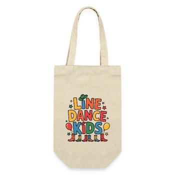 Line Dance Kids Kids Dancing Line Dance - Gift Bag for Bottles - nature - Front