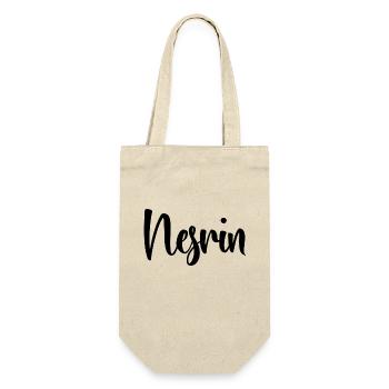 First name Nesrin - Gift Bag for Bottles - nature - Front