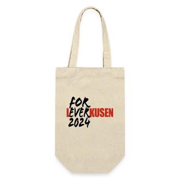 For Ever Leverkusen - Ich mag Leverkusen - Spruch - Geschenkbeutel für Flaschen - Natur - Vorne