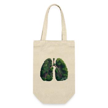 Der Urwald ist die grüne Lunge unserer Erde - Geschenkbeutel für Flaschen - Natur - Vorne