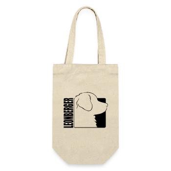 Leonberger Profile Dogs Dog Wilsigns - Gift Bag for Bottles - nature - Front