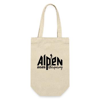 Alpenüberquerung Alpen Überquerung 2025 Wandern - Geschenkbeutel für Flaschen - Natur - Vorne