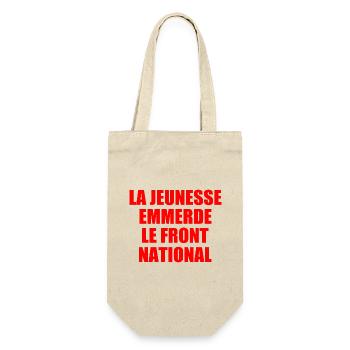 la jeunesse emmerde front national - Sac à bouteille - nature - Devant