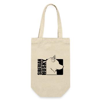 Siberian Husky Profile Dog Dog Wilsigns - Gift Bag for Bottles - nature - Front