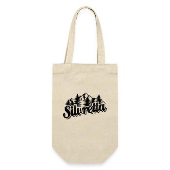 Silvretta - Wald und Berge Wandern Erholung - Geschenkbeutel für Flaschen - Natur - Vorne