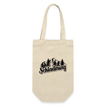 Schladming - Wald und Berge Wandern Erholung - Geschenkbeutel für Flaschen - Natur - Vorne