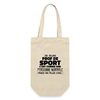 Je Suis Prof De Sport Cadeau Prof De Sport - Sac à bouteille - nature - Devant