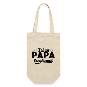 Fête des Pères - J'ai Un Papa Exceptionnel - Sac à bouteille - nature - Devant