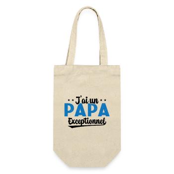 Fête des Pères - J'ai Un Papa Exceptionnel - Sac à bouteille - nature - Devant