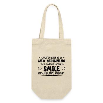 Everyday is a new beginning - Inspirational - Gift Bag for Bottles - nature - Front