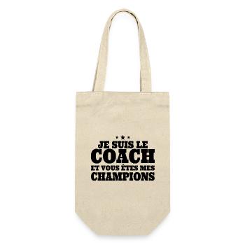 Humour Entraîneur Cadeau Sportif Je Suis Le Coach - Sac à bouteille - nature - Devant