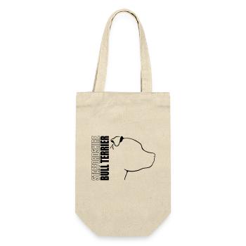 STAFFORDSHIRE BULL TERRIER PROFILE Wilsigns - Gift Bag for Bottles - nature - Front