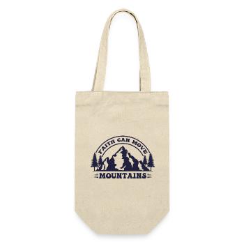 Faith can move Mountains, Matthew 17:20 - Gift Bag for Bottles - nature - Front