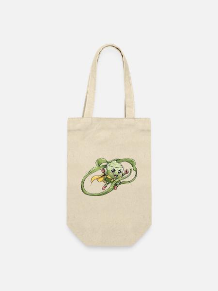 Matcha Held - Geschenkbeutel für Flaschen - Natur