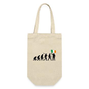 Irland - Evolution - Flagge - Nation - Geschenkbeutel für Flaschen - Natur - Vorne