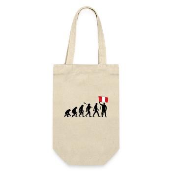 Peru - Evolution - Flagge - Nation - Geschenkbeutel für Flaschen - Natur - Vorne