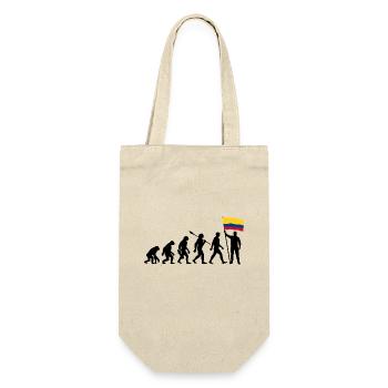 Kolumbien - Evolution - Flagge - Nation - Geschenkbeutel für Flaschen - Natur - Vorne