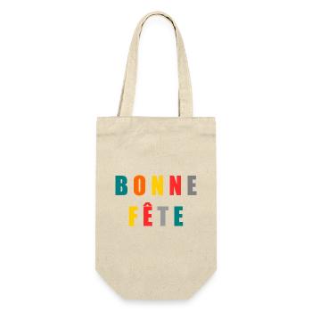 BONNE FÊTE. FÊTE DES MÈRES. FÊTE DES PÈRES. FÊTE - Sac à bouteille - nature - Devant