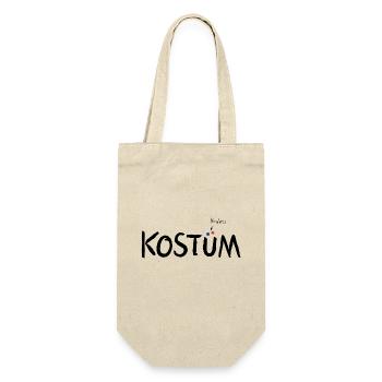 Fastnacht - Kostüm - Kostümersatz - Spruch - Geschenkbeutel für Flaschen - Natur - Vorne