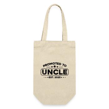Promoted to uncle in 2025 - Gift Bag for Bottles - nature - Front