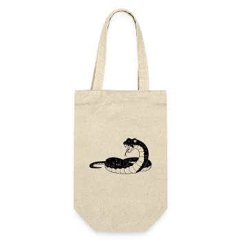 Hissing Snake Encounter - Gift Bag for Bottles - nature - Front