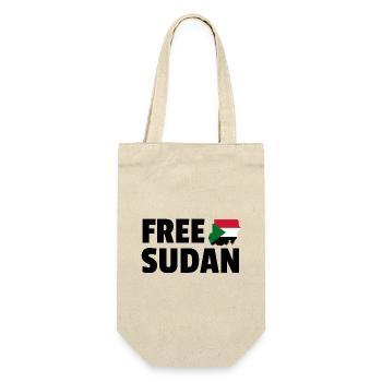Free Sudan: Support Sudanese Freedom - Gift Bag for Bottles - nature - Front