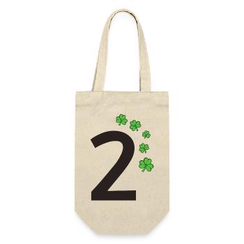 2 - Geschenkbeutel für Flaschen - Natur - Vorne