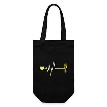 Rasage Pulse Coeur Amour - Sac à bouteille - noir - Devant